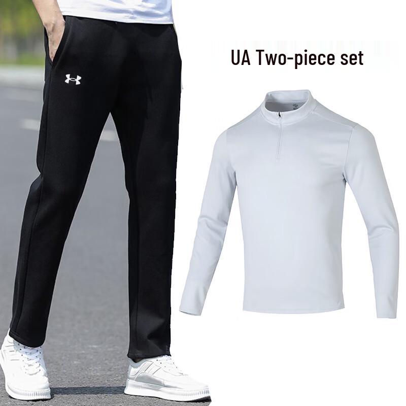 Under Armour Men s Long-Sleeve T-Shirt & Pants Sportswear Set Men XL