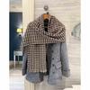 NINA SOLOR Cashmere Houndstooth Scarf