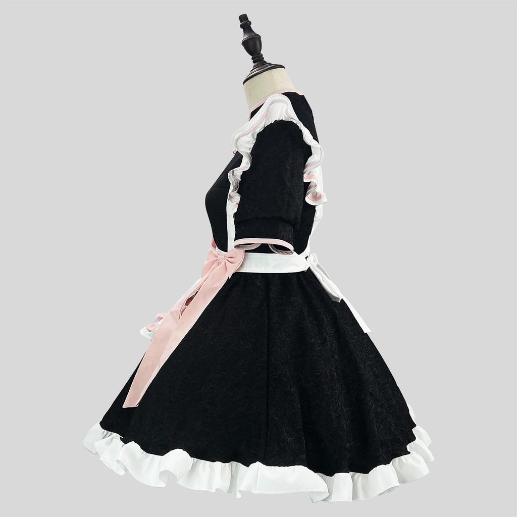 New Chinese Lolita Maid Qipao Dress Set