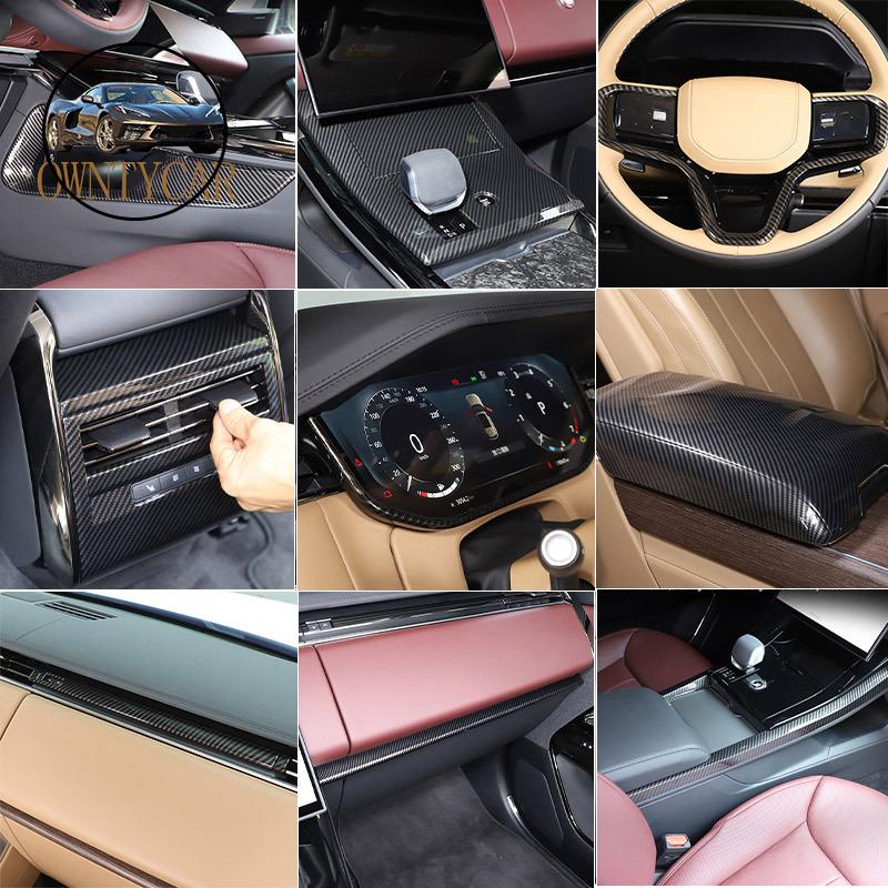 For Land Rover Range Rover Sport L461 -2025 ABS Carbon Fiber Car Interior Decoration Frame Decorative Stickers Accessories