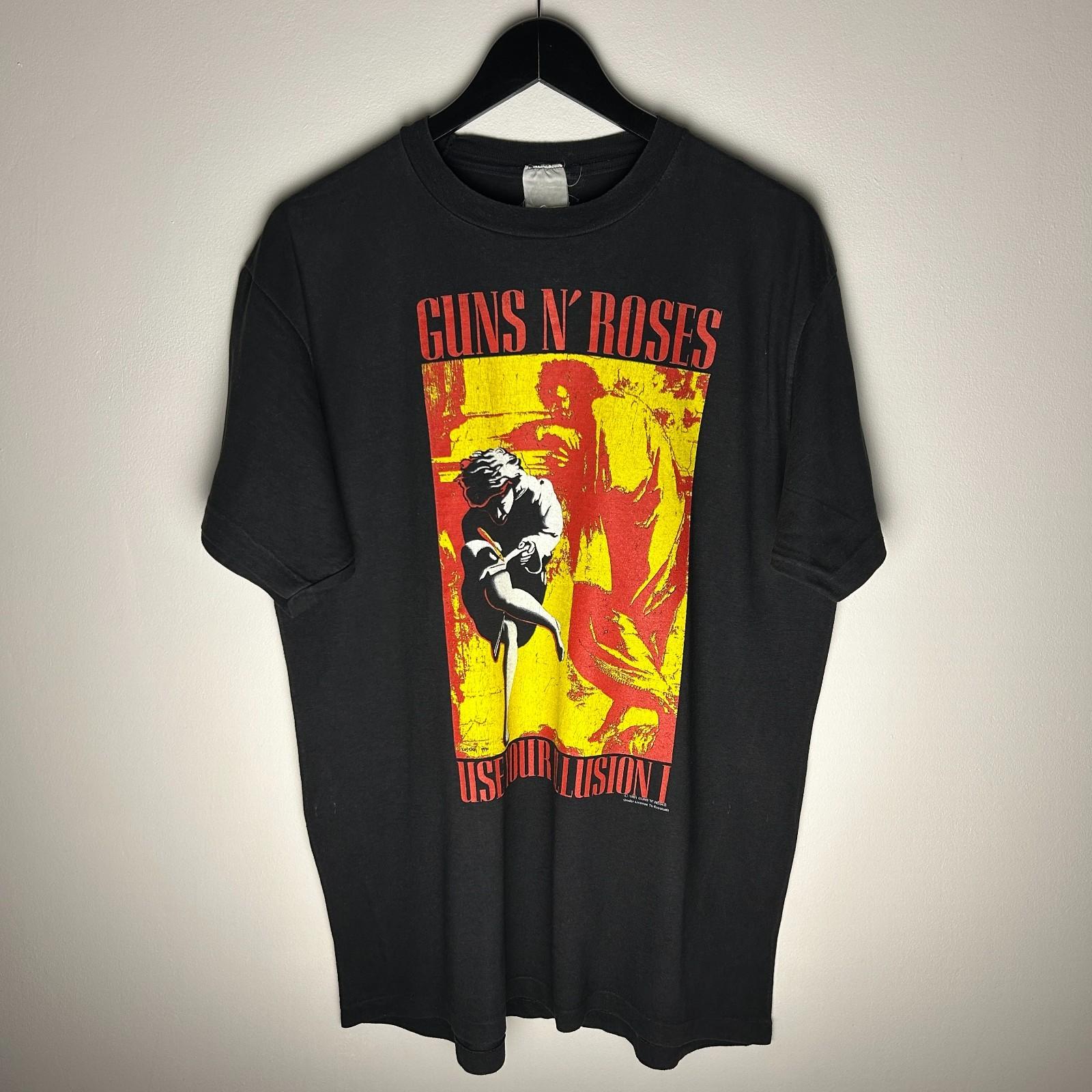 Vintage Guns N’ Roses Use Your Illusion 1991 Band T-shirt XL Unisex T-Shirt XXXXL