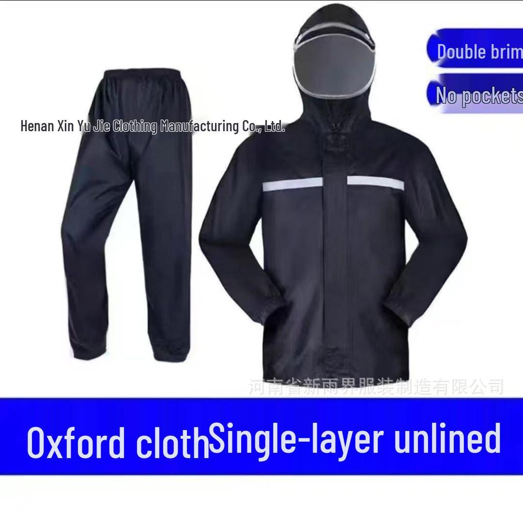 Unisex Reflektierendes Regenanzug-Set (Jacke & Hose) für Motorrad & Outdoor, Starkregen-Schutz für Lieferfahrer