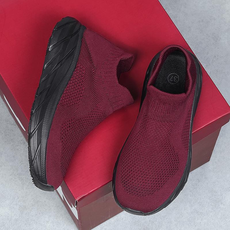 Fashion Men's and Women's Breathable Sports Casual Mesh Shoes Spring and Autumn Soft Sole Lightweight Non-slip Pair Running Shoes