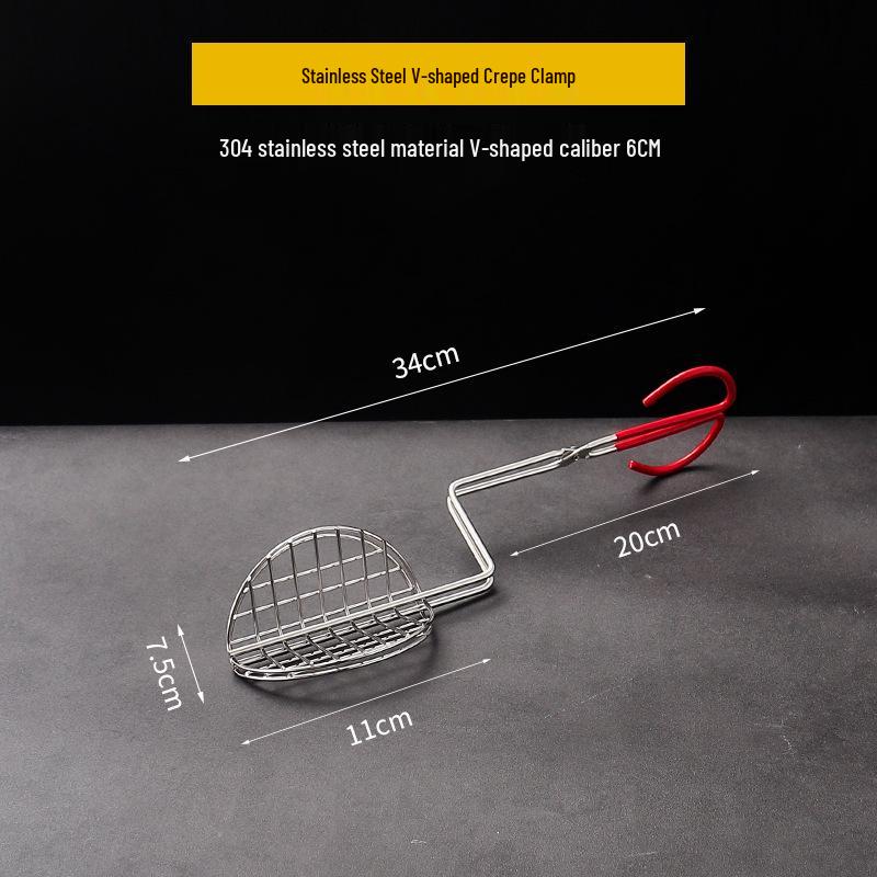 304 Stainless Steel V-Shaped Taco Holder for 2 or 3 Tortillas