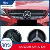 UFBEI1 Hot 2025 Black Border and Silver Border Decoration for Mercedes Benz W205 C E ML GL GLA CLA 2013-2016 Car Front Grilled Star Emb