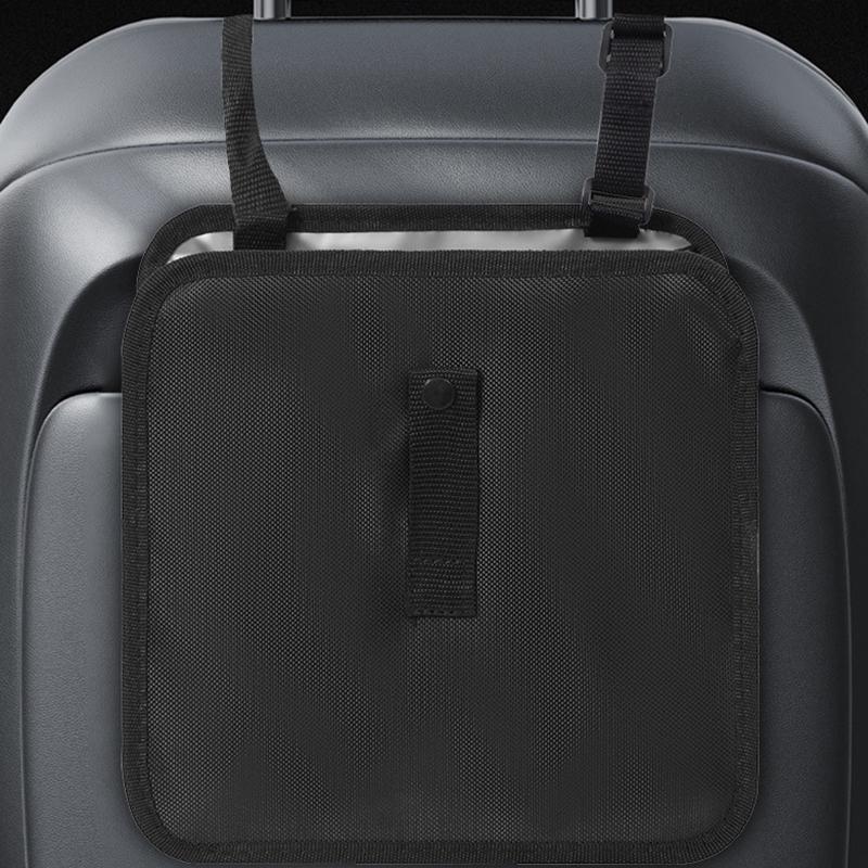 1Pcs Car Mounted Garbage Bin Portable Hanging Garbage Basket Rear Storage Compartment Waterproof Garbage Bin Storage Box