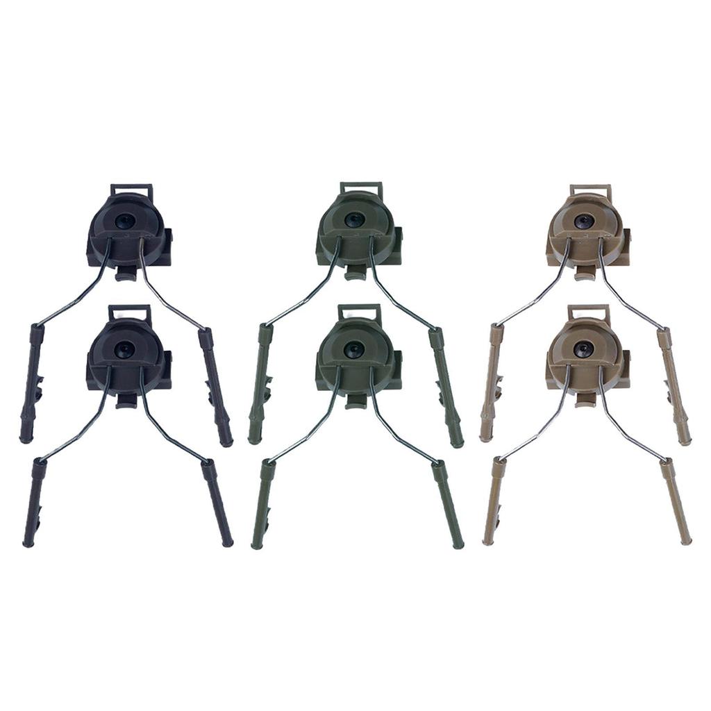 Helmet Rail Adapter Headphone Rail Bracket Flexibility Multiuse Easy Installation Helmet Accessories for Outdoor Sports