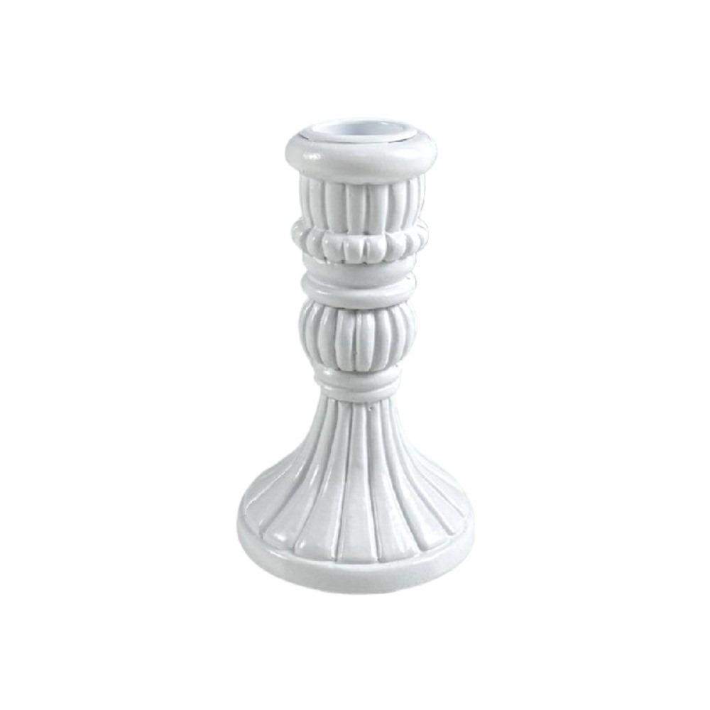 Decorative European Style Pillar Candlestick Non-slip Gold Adornment Candle Stand Bronze Vintage Table Candle Holder Party