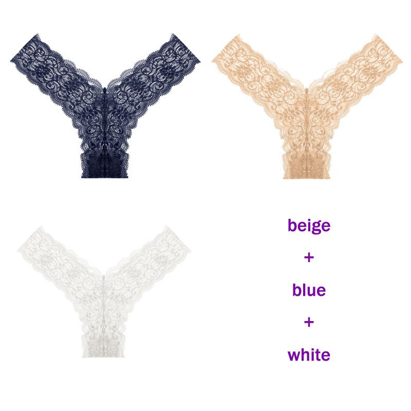 CINOON 3 Teile/los frauen höschen Transparent Low-Taille Unterhose Aushöhlen Tanga Weibliche Nahtlose G-String Sexy Unterwäsche Spitze Dessous panty