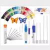 Hot-Selling Cross Stitch Embroidery Punch Needle Tool and Flower Design Set