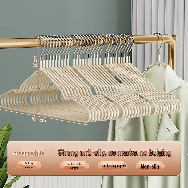 10-Pack Thickened Non-Slip Clothes Hangers for Home & Dorm Use