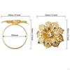 6Pcs Napkin Rings, Buckle Holder, Year Bar Delicate Anniversary, Birthday Outdoor Party,