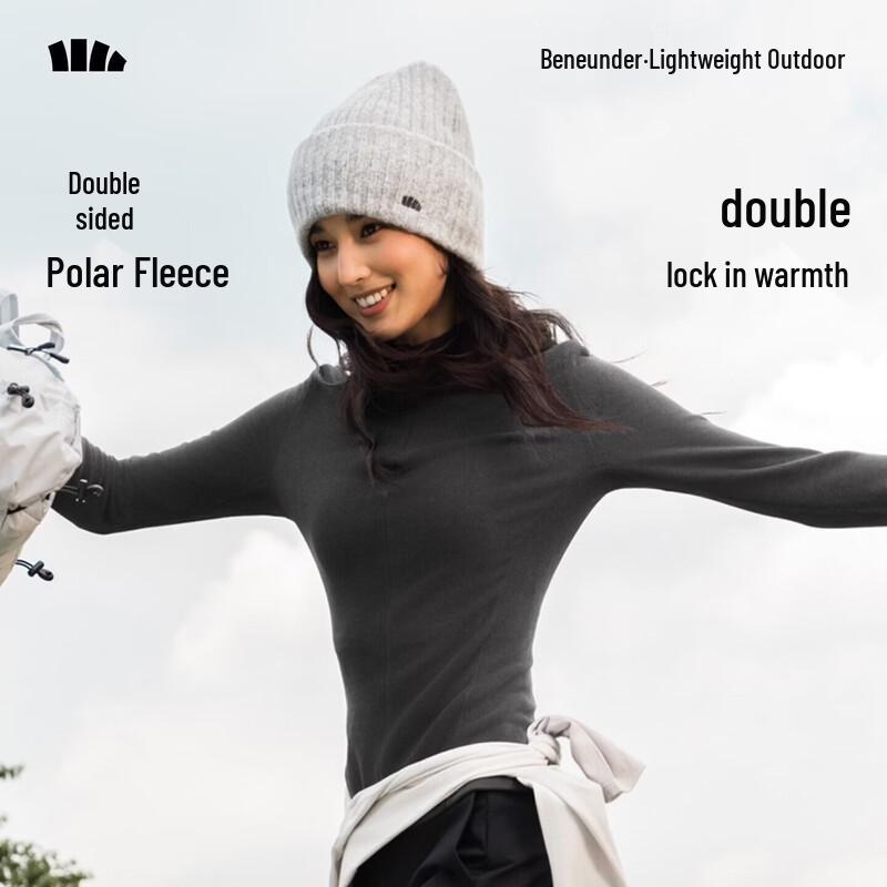 beneunder Women's Half-Zip Fleece Thermal Base Layer
