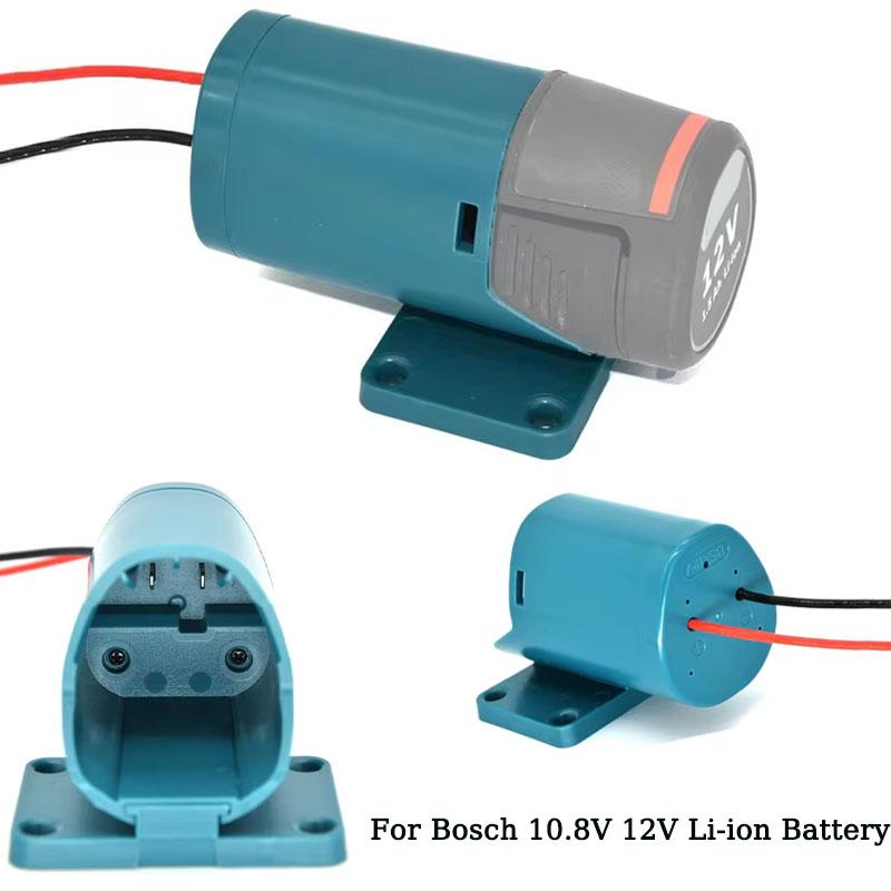Power Wheels Adapter for Bosch 10.8V 12V Li-ion Battery DIY Power Connector Power Tool Battery Converter with 14AWG Wires