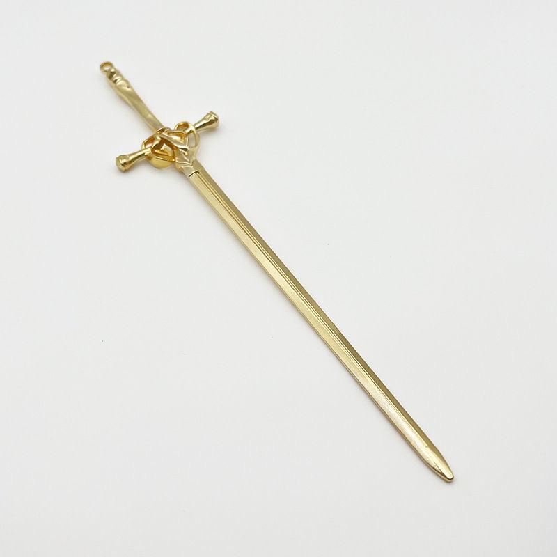 DIY Creative Chinese Style Hairpin Punk Sword Shape Hair Fork Fashion Hair Accessory for Women Cosplay Hanfu Party Wear