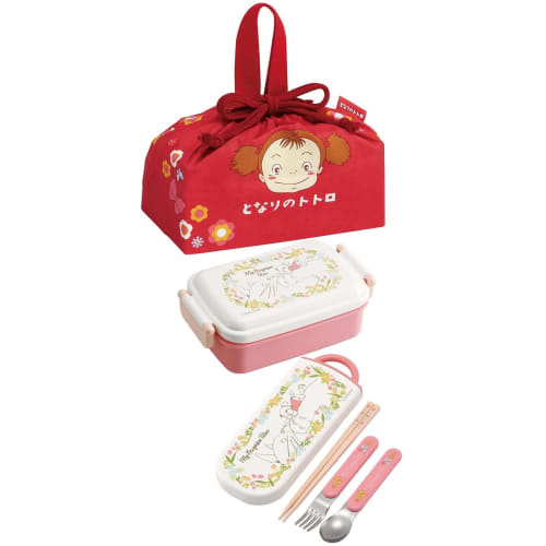 Skater Children's Drawstring Lunch Bag, Made in Japan, Ghibli Totoro Mei's Lunch Box, Girl's KB7-A