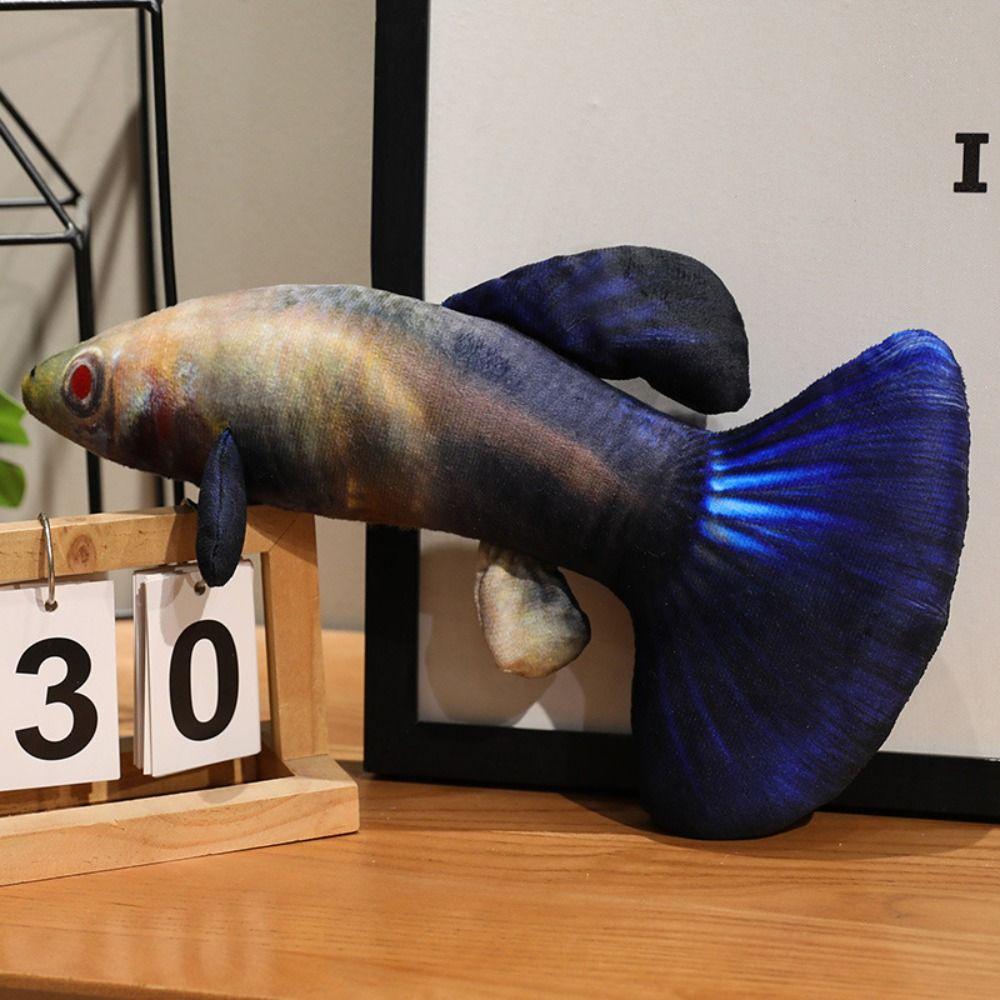 Cartoon Simulated Guppy Plush Toys Stuffed Animal Fish Anime Pillow Dolls  Home Decoration