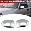 For 1999-2004 2005 2006 Chevy Silverado GMC Sierra Chrome Mirror COVERS Overlay