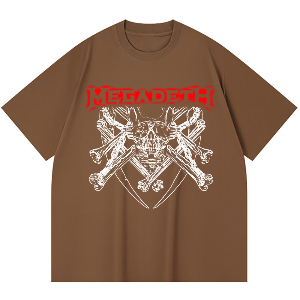 230 g/m² 100% Bavlna T-shirt Heavy Metal Rocková Kapela Tisk Populární Hudby Unisex Těžký Bavlněný T-shirt