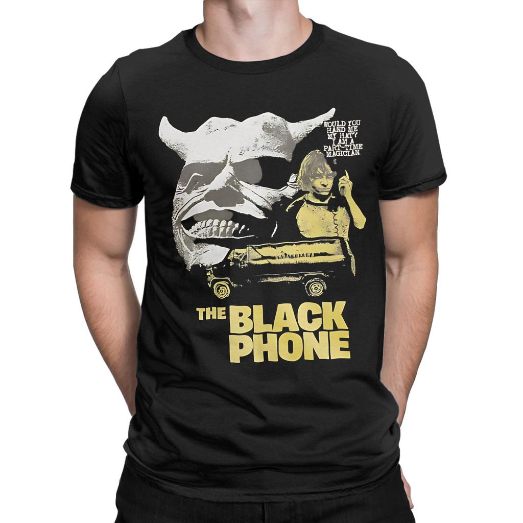 The Black Phone Horror Movie  Graphic Printing T Shirt for Men Women  100% Cotton  Tee Shirt Clothes