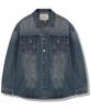 GUBIN Sandwashed Denim Shirt Jacket