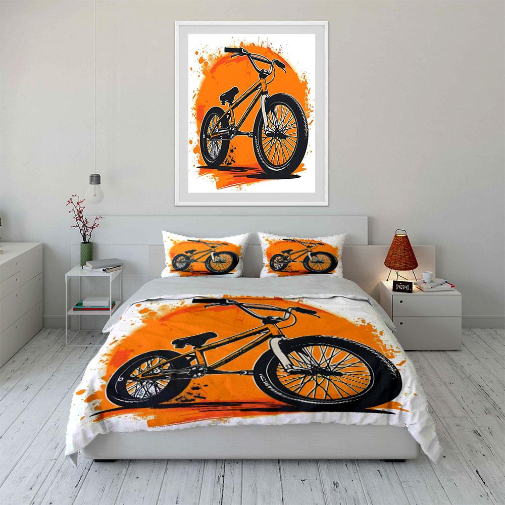 Set Bmx Urbano: Essenziali per il Ciclismo Freestyle Squisito Set Biancheria da Letto Tre Pezzi Regalo Per Bambini e Adulti