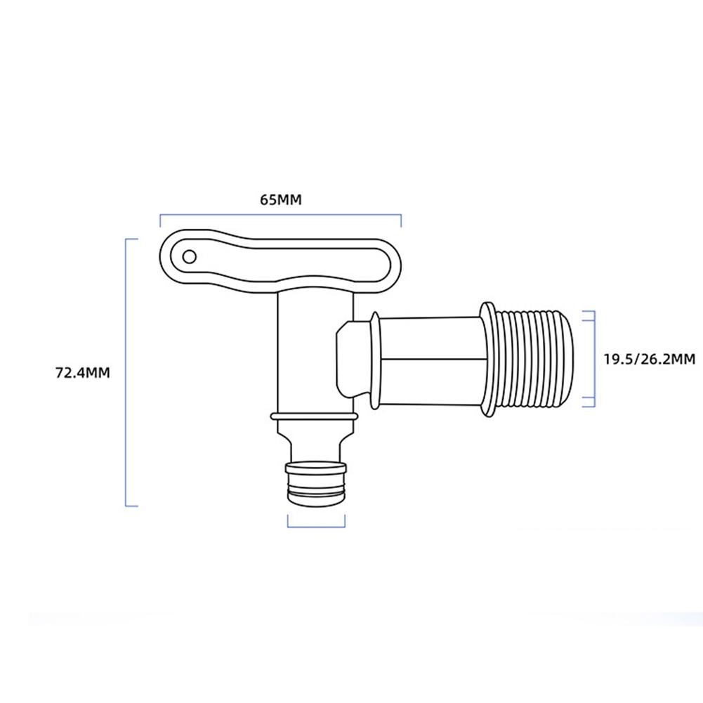 Bucket Faucet Replacement Spare Part Water Butt Tap