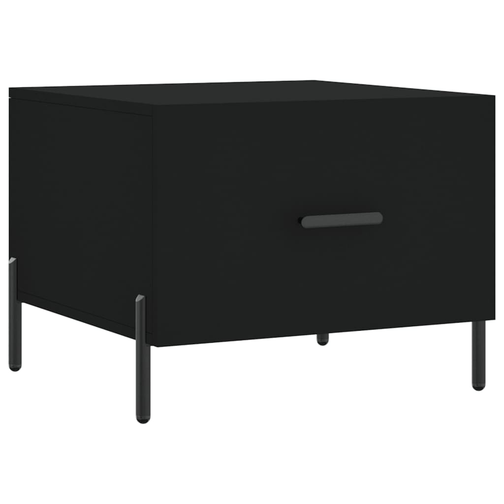  Coffee Table, Black, 50x50x40 Cm, Wood-based Material