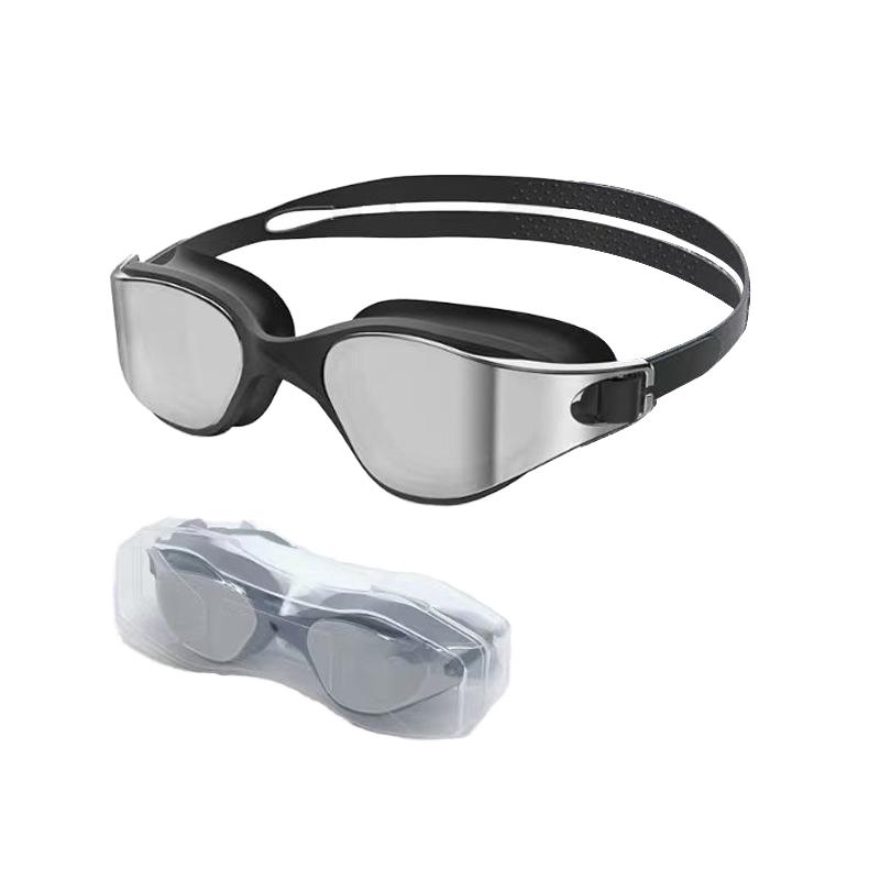 Anti-Fog UV Protection Silicone PC Lens Waterproof High Quality Swimming Goggles серый
