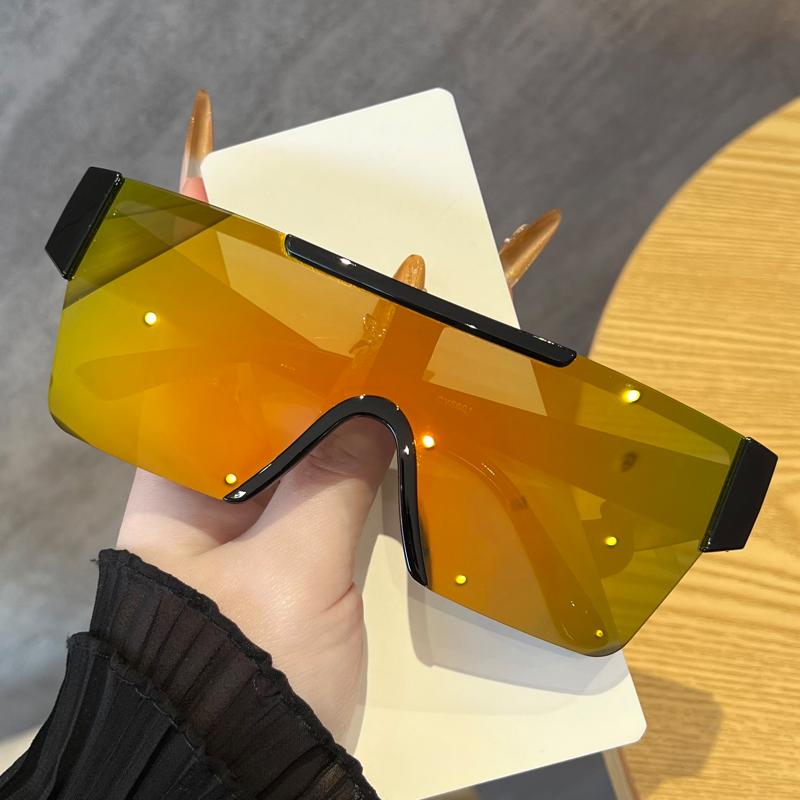 1Pcs/5Pcs Oversize Frame Sunglasses Women Square Simple Desig Windproof Climbing Eyeglasses Anti Cycling Glasses Female Unisex