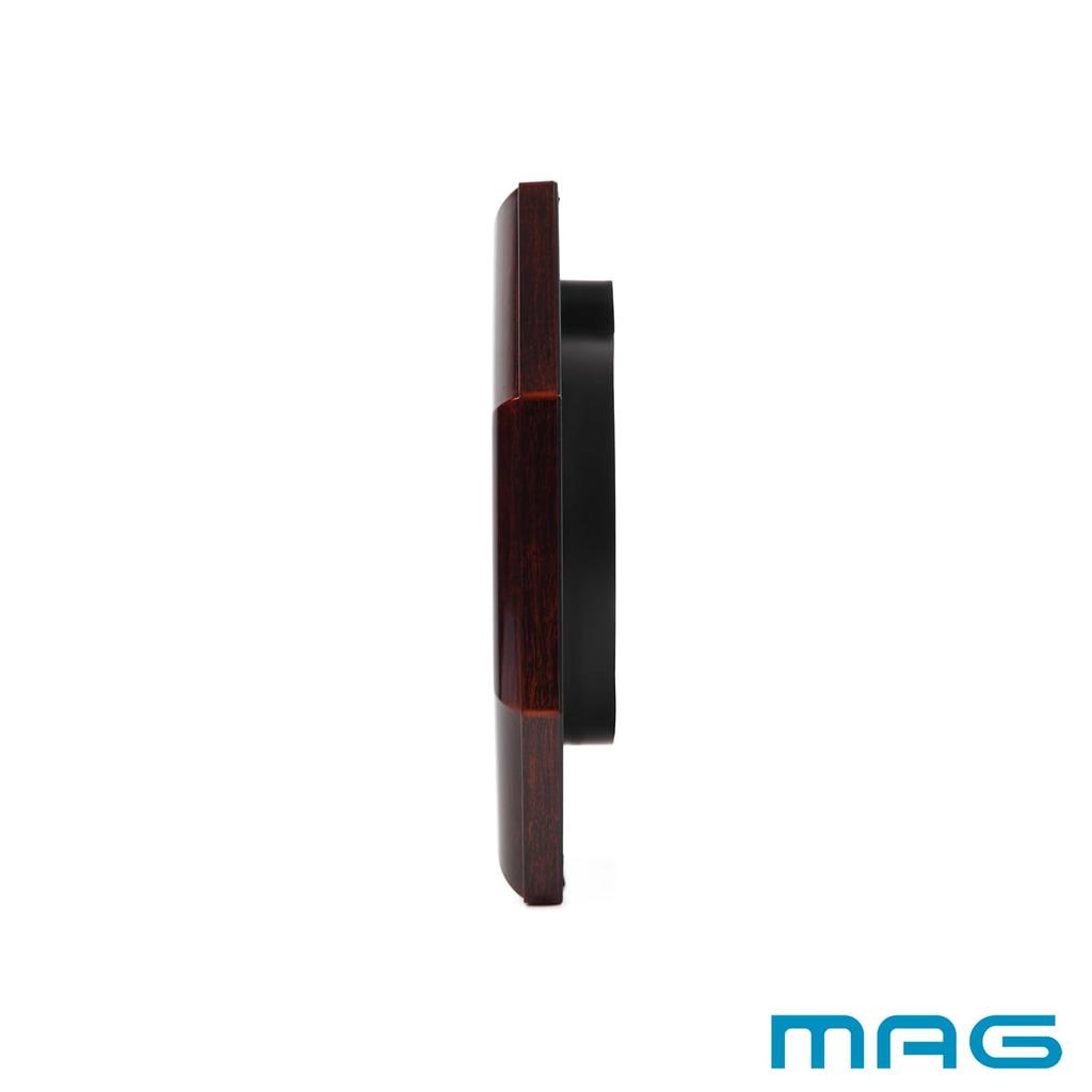 MAG Neo Octago Wandkontinuierlich Zweite x Geeignet für Holzmaserung Kompatibel mit und Noah Präzision W-739 Uhr, Analog, Funkgesteuert,