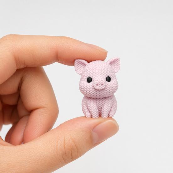 Cartoon Animal Ornament, Rabbit Fox Bear Shape Desk Ornament, Mini Size Desktop Decoration for Home Office
