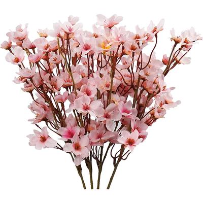40cm Rosa Künstliche Kirschblütenblume Seide Pfirsichblüten Falsche Pflanzen Arrangement für DIY Garten Heim Hochzeitsparty Dekor