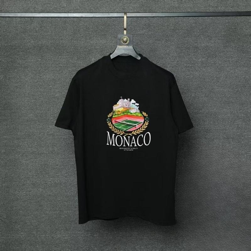Fashion Trendy Brand Summer Short-sleeved Men's and Women's Crew Neck Printed Loose and Versatile Pure Cotton T-shirt