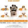 KOOLTAIL Dog Socks to Prevent Licking Paws, Dog Christmas Outfit Shoes for Winter Snow Pavement, Warm Fleece Pet Boots & Paw Protector for Hardwood