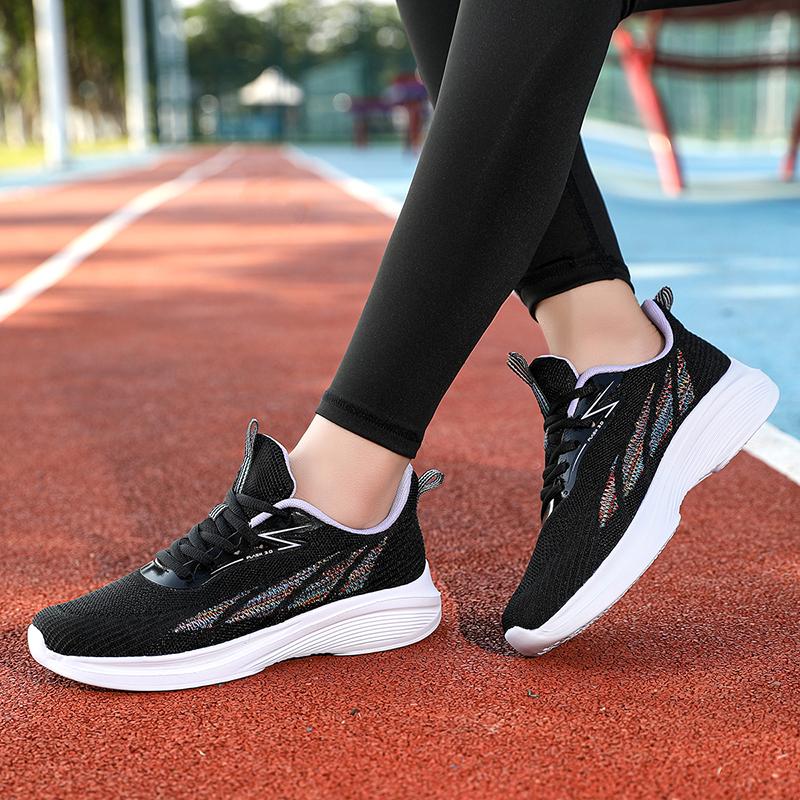 Casual Running Summer Fashion Anti Slip Hiking Mesh Breathability Athletic Shoe Tennis Woman Trend Woman Sneakers Green black