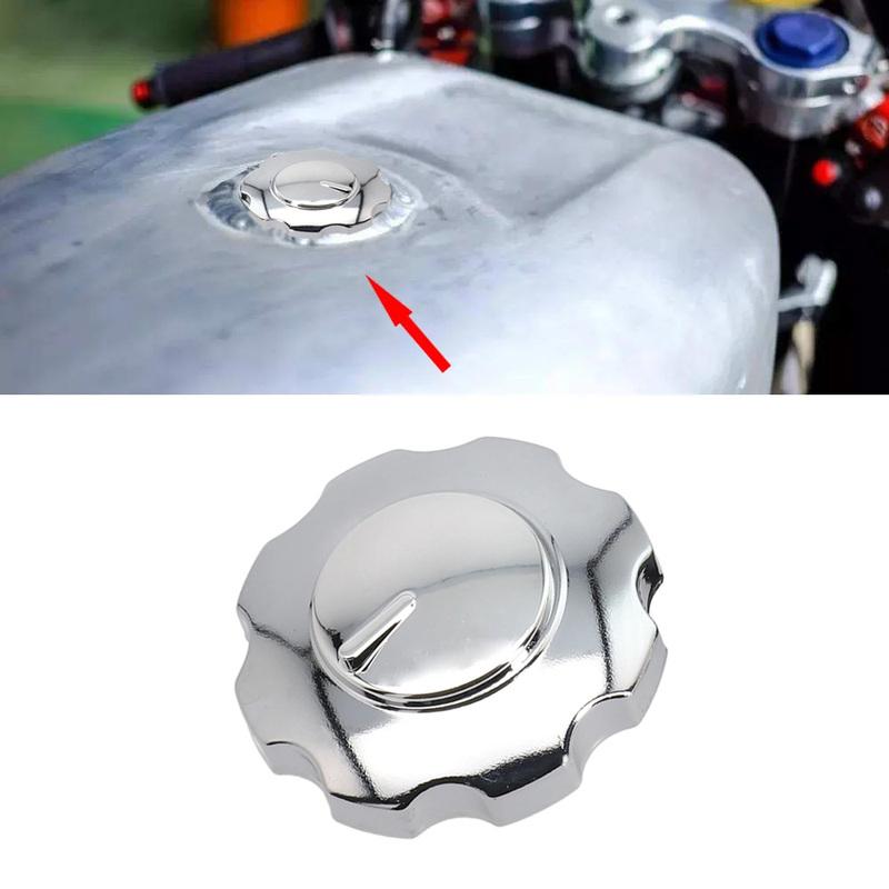 1pc Universal Motorcycle ATV Gas Aluminum Alloy Fuel Cap Locking Motorcycle Oil Tank Key Locking Cover Motorcycle Accessories