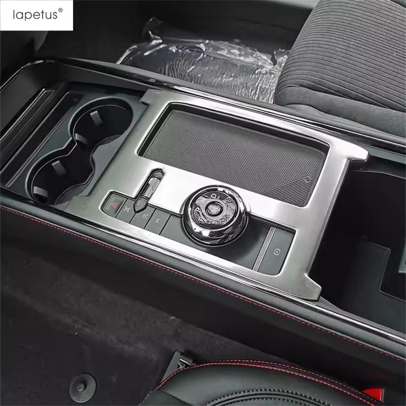 Central Control Gear Shift Panel Water Cup Holder Frame Decoration Cover Trim Accessories For Ford Mondeo Fusion Evos