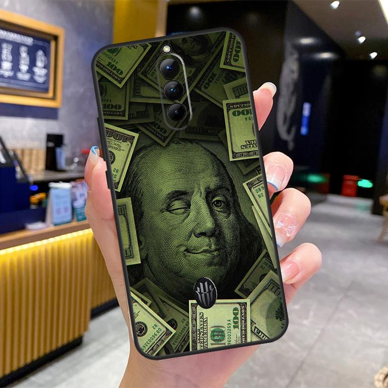 Banknote Dollar Cash Money Case For Nubia Red Magic 8S 9S Pro Plus 6S 7S 6 7 Pro 6R 5G RedMagic 9 8 10 Pro Plus Cover