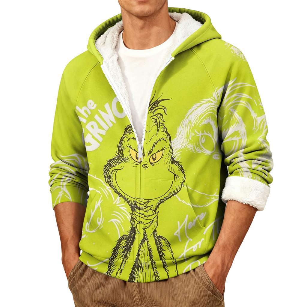 Pánská ležérní teplá bunda s kapucí