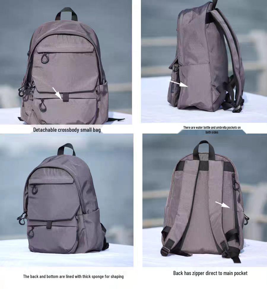 Rakuten Japan Large Capacity Laptop Backpack for Business and Travel - Black Gray