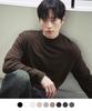 DRAW FIT Mock Neck Knit T-Shirt [9 Colors] (B Type)