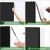 Office Desk Accessories 2pcs Computer Monitor Memo Board Message Board Transparent Acrylic Side Panel Sticky Note Board Left and Right Computer Note