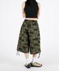 UMM Women'S Elastic Waist Camo Wide Bermuda Shorts 2 Colors
