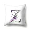 Polyester Pillow Case Home Ink and Watercolor 26 English Letters Printed Waist Cushion Sofa Pillow Case