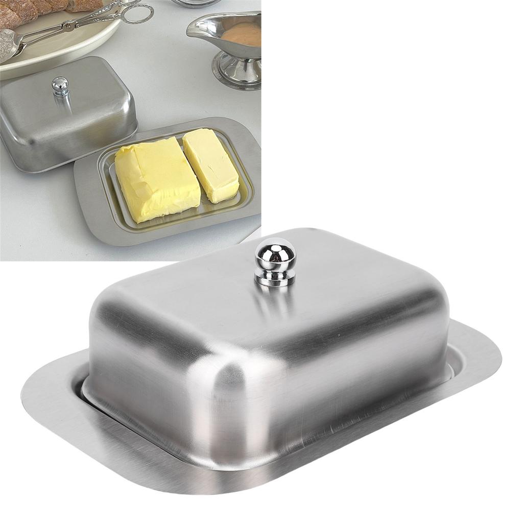 Nerezová ocel Mísa s víkem Potravinářská kvalita Vhodné do myčky Držák Krabička na sýr pro kuchyň