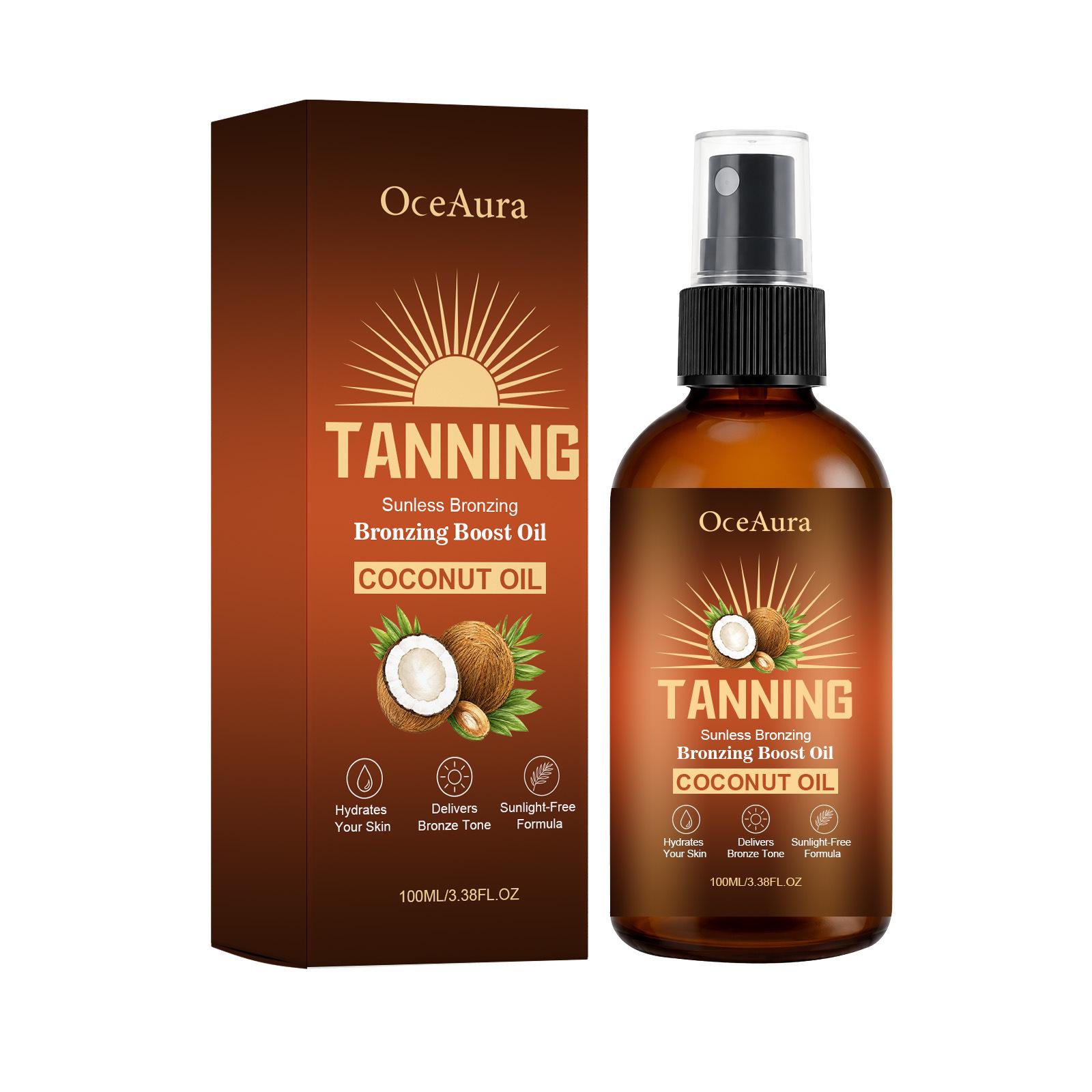 Масло для загара OCEAURA Bronze Glow - Освежает и наполняет кожу для естественного загара
