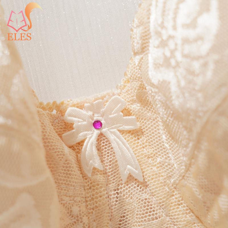 Große Größe Leicht Ungefütterter BH Sexy Spitze Kabellos Vollschalenbügel für Frauen Keine Bügel-BHs