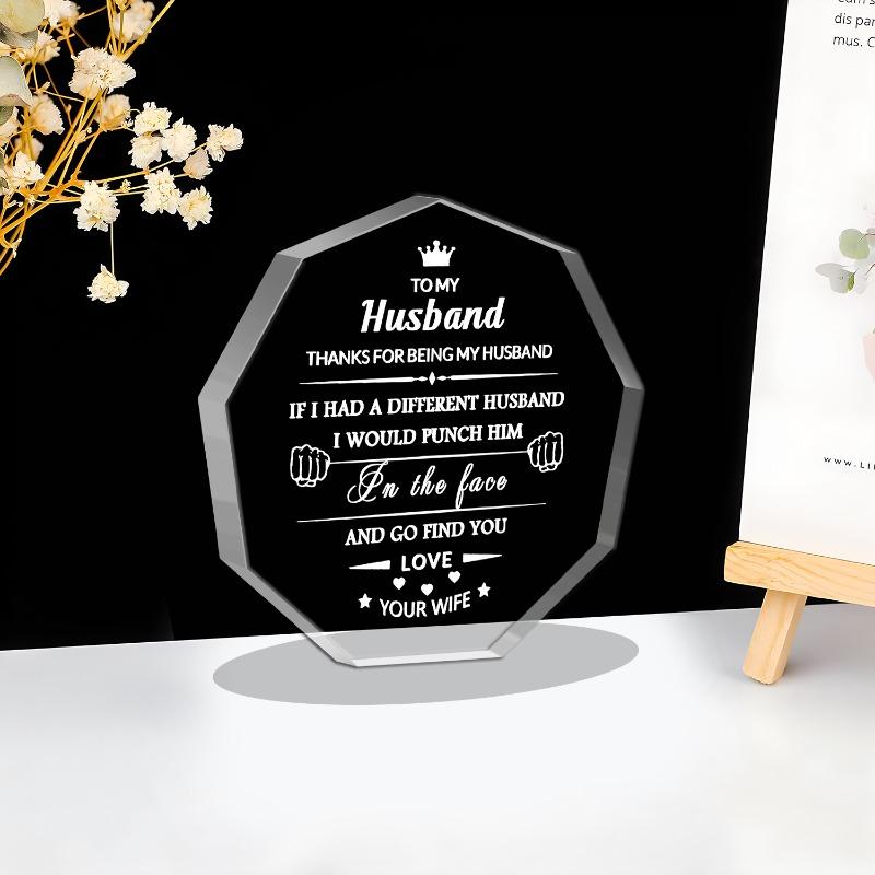 Gifts for Him, I Love You Home Decor for My Husband, Gifts for Birthday, Valentine's Day, Christmas, Holiday, Home Tabletop Decorations, Nurseries, H