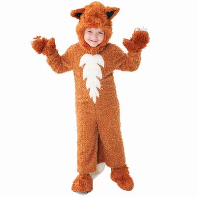 Copii Băieți Fete Animale Vulpe Salopetă Set Pălărie Halloween Joc de Rol Îmbrăcăminte deghizare Costum Cosplay